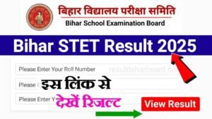 Bihar STET Result 2025 Check